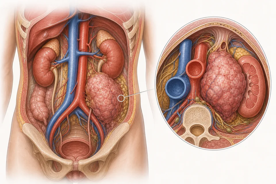 Retroperitoneum rosszindulatú daganata tünetei, okai, jelei, megelőzése, kezelése, gyógyítása