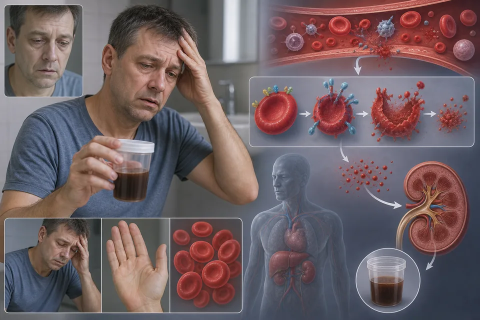 Időszakonként jelentkező vizelettel történő hemoglobin ürítés tünetei, okai, jelei, megelőzése, kezelése, gyógyítása