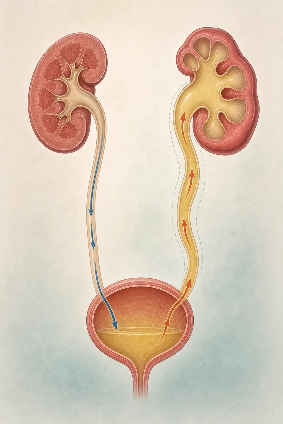 Vesicoureteralis reflux tünetei, okai, jelei, megelőzése, kezelése, gyógyítása