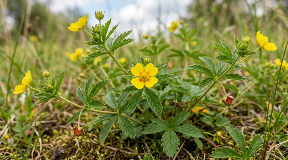Vérontófű, vérontópimpó leírása, hatása (Potentilla erecta (L.) Räuschel, [syn.: Potentilla tormentilla Stokes])